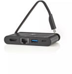 Nedis Adaptor USB Type C - HDMI USB3.0 Gigabit Ethernet USB Type C PD 100W negru Nedis (TCARF260BK) - pretexpert