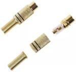  Mufa RCA mama metal auriu inel negru (GNI0069A)