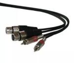 ibiza Cablu 2x RCA tata la 2x XLR mama 1.5m ibiza (CM1.5RXF-2) - pretexpert