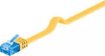 Goobay Cablu plat Cat6A UTP 2m 500MHz RJ45 cupru galben Goobay (96318) - pretexpert