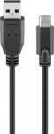 Goobay Cablu USB 2.0 tata la USB Type C tata 0.5m negru Goobay (55467) - pretexpert