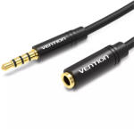 Vention Cablu prelungitor audio stereo 4 pini Jack 3.5 mm mama-tata 5m aurit negru VENTION BHBBJ (BHBBJ) - pretexpert