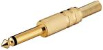 Goobay Mufa Jack 6.35 mm mono tata metal aurit Goobay 11024 (11024)