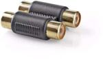 Nedis Adaptor audio stereo 2x RCA mama - 2x RCA mama aurit 1buc Nedis (CAGP24952BKG) - pretexpert