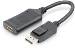  Cablu adaptor convertor DisplayPort tata la HDMI mama activ 4K 60Hz 20cm (028-262)