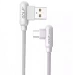 GOLF Cablu Golf Wing Micro USB 45M 1m 2.4A alb (GC-45M-W) - pretexpert