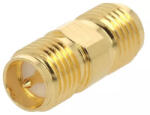 Amphenol Adaptor SMA mama - RP-SMA tata reverse drept 50ohm teflon aurit AMPHENOL 132169RP (132169RP) - pretexpert