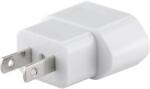  Adaptor calatorie CEE 7/16 Schuko mama - priza SUA /Japonia 2 pin 10A 2500W alb (028-271)