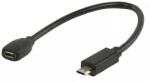 Valueline Cablu adaptor MHL mama - MHL SIII tata micro USB 11 pini 0.2m negru VALUELINE (VLMB60900B02) - pretexpert