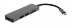 Well Adaptor USB Type C - HDMI +2x USB 3.0 +cititor card Well (ADAPT-USBC-HDMI/USB3.0X2/CR-WL) - pretexpert