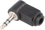  Mufa Jack 3.5 mm tata stereo la 90 grade pe cablu JC-023 (JC-023)
