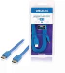 Valueline Cablu HDMI tata - HDMI tata High Speed cu Ethernet plat 2m albastru VALUELINE (VLMB34010L20) - pretexpert