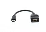 Well Cablu adaptor OTG USB mama - mini USB tata cablu 8cm Well (ADAPT-USBF/MUSB/OTG-0.15BK-WL) - pretexpert