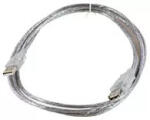  Cablu USB2.0 extensie 1m A-A tata-mama transparent (USBAAF1T)