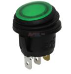 SCI Intrerupator ROCKER SPST 2 pozitii OFF-ON cu retinere 10A/250VAC verde IP65 lampa cu neon ermetic SCI R13-112B8W-02-BGNN-0A-N2 (R13-112B8W-02-BGNN-0A-N2)