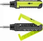 Goobay Set surubelnita cu clichet 8biti CrV si 5 tubulare 3x Phillips PH0 PH1 PH2 3x Capete plane 3mm 5mm 6mm 2x Torx T15 T20 1x adapto (74001) - pretexpert Surubelnita