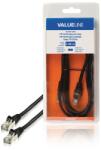 Valueline Cablu FTP Cat5e mufat patchcord RJ45-RJ45 2m negru Valueline (VLCB85110B20) - pretexpert