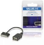Valueline Cablu adaptor OTG Samsung 30 pini tata - USB A mama 0.2m Valueline (VLMB39205B02) - pretexpert
