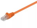 Goobay Cablu UTP 0.25m portocaliu patchcord CAT5e 2x RJ45 CCA Goobay (95201) - pretexpert