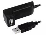 LogiLink Cablu USB 2.0 A soclu mama - USB A mufa tata nichelat 1.5m negru LOGILINK (CU0036) - pretexpert