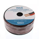 Well Cablu difuzor rosu/negru 2x0.35mm CCA Well LSP-CCA0.35BR-100-WL (LSP-CCA0.35BR-100-WL) - pretexpert