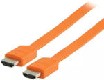 Valueline Cablu HDMI - HDMI High speed plat cu eternet 2m portocaliu VALUELINE (VLMP34010O2.00) - pretexpert