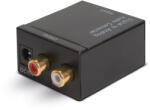 Delight Convertor audio STEREO intrare Toslink/RCA digital la iesire analogic 2x RCA catre amplificator alimentare USB DELIGHT 05147 (05147)
