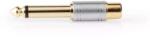 Nedis Adaptor audio MONO JACK 6.35 mm tata - RCA mama gri Nedis (CAGC23935ME) - pretexpert