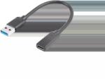  Cablu OTG USB 3.0 A tata - USB 3.1 mama 0.1m negru (028-170)