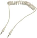 Valueline Cablu audio JACK spiralat 3.5 mm stereo tata la 3.5 mm stereo tata 1m Valueline (VLMP22010W1.00) - pretexpert