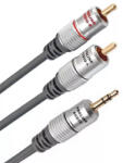 Prolink Cablu audio stereo Jack 3.5 mm - 2x RCA 5m ecranat negru PROLINK TCV3420-5.0 (TCV3420-5.0) - pretexpert