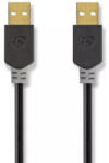Nedis Cablu USB 2.0 A tata - A tata 2m Hi-Speed 480Mbps antracit Nedis (CCBW60000AT20) - pretexpert