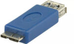 Valueline Adaptor USB 3.0 Micro USB B tata 3.0 - USB A mama 3.0 albastru VALUELINE (VLCB61901L) - pretexpert