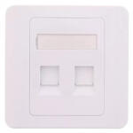 Well Capac priza RJ45 fara Keystone 2 porturi alb Well (LANWP-2P-WL) - pretexpert
