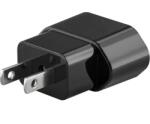  Adaptor calatorie CEE 7/16 Schuko mama la priza SUA /Japonia 2pin 2500W 10A negru (028-270)