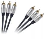  Cablu 3x RCA - 3x RCA 1.5m GOLD Profesional (KPO3843-1.5)