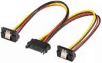 Goobay Cablu adaptor SATA mama la 2x SATA 90 grade tata Goobay 95115 (95115)