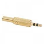  Mufa 3.5 mm stereo tata metal aurit cu protector cablu (WTY0014)