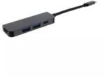Well Adaptor USB Type C - HDMI 4K 3x USB 3.0 USB Type C PD 60W Well (ADAPT-USBC-HDMI/USB3.0X3/PD-WL) - pretexpert