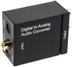  Adaptor audio DIGITAL TOSLINK la ANALOG 2x RCA mama-mama (ADAPAUDIO1)