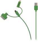 Valueline Cablu alimentare si sincronizare verde USB 2.0 - micro USB +adaptor lightning +Apple Dock 30pini 1m cupru Valueline (VLMP39410G1.00) - pretexpert