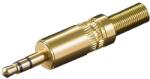 Goobay Mufa Jack 3.5 mm stereo tata metal aurit Goobay (11018) - pretexpert