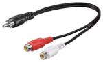 Goobay Cablu adaptor RCA tata la 2x RCA mama 0.2m Goobay (50005) - pretexpert