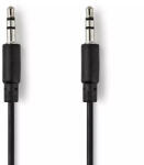 Nedis Cablu audio stereo Jack 3.5 mm tata - 3.5 mm tata 1m spiralat negru Nedis (CAGP22010BK10) - pretexpert