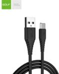GOLF Cablu USB la USB tip C 1m Golf Flying Fish Fast Cable 3A negru GC-64t (GC-64t) - pretexpert