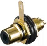 Goobay Conector RCA mama aurit montare pe panou negru Goobay (11308) - pretexpert