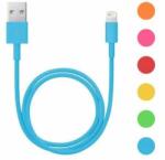 Delight Cablu de date pentru iPhone 5 iPhone 6 invelis textil diferite culori 1m Delight (55422C) - pretexpert