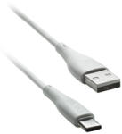 Cento Cablu USB Type C - USB 1m 3A silicon alb CENTO C101 (CENTO-C101-TYPEC-WH) - pretexpert