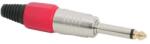  Mufa Jack 6.3 mm mono tata ranforsat inel rosu (05127PI)