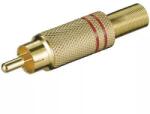 Goobay RCA mufa RCA tata metal aurit inel rosu Goobay (11280) - pretexpert